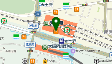 グラニフ 天王寺ミオの地図画像