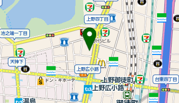 長谷工リアルエステート 上野センターの地図画像