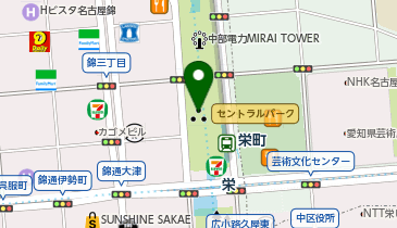 鎌倉パスタ 栄セントラルパーク店の地図画像