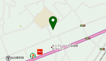 ザ・ビッグエクスプレス 仙台原町店の地図画像