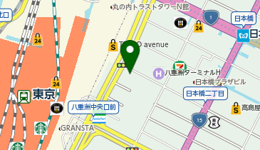 バスターミナル東京八重洲 地下Aの地図画像