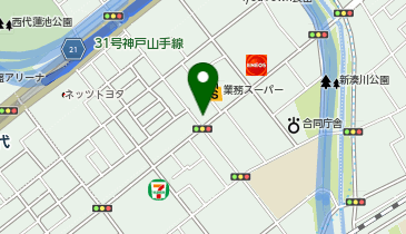 ごはん屋あず茶の地図画像