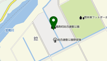 くまトヨスポーツパーク(嘉島町総合運動公園西エリア)の地図画像