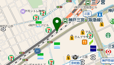 Gong cha(ゴンチャ) 阪急三宮店の地図画像