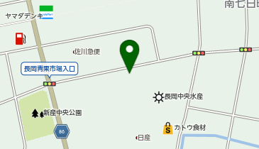 長岡市場食堂の地図画像