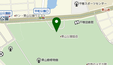 東山動植物園 北園門の地図画像