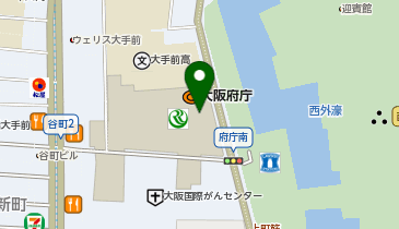 大阪府庁本館の地図画像