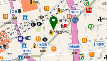 【3/25オープン】サロモン 阪急メンズ大阪店の地図画像