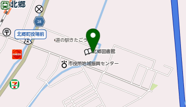 日南市立北郷図書館の地図画像