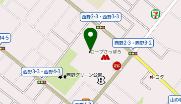 【3/27オープン】#C-pla(シープラ) コープさっぽろにしの店の地図画像