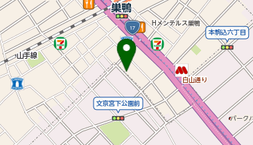 巣鴨 雲水院の地図画像