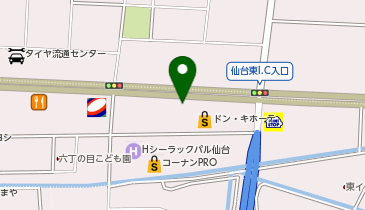 横浜家系ラーメン 町田商店 仙台六丁の目店の地図画像