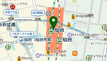 台湾老劉胡椒餅 エスパル仙台店の地図画像