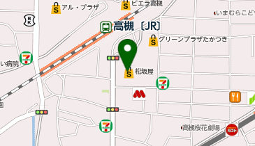 保険クリニック 松坂屋高槻店の地図画像