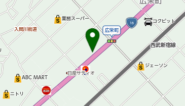 BYD AUTO 川越の地図画像