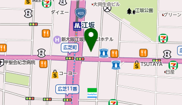 カフェ・ベローチェ 江坂店の地図画像