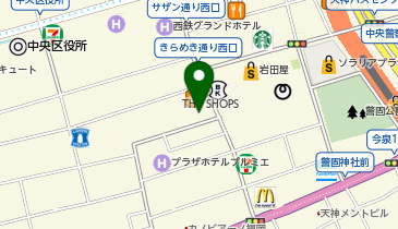 ドクターマーチン福岡天神店の地図画像