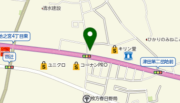 自社ローン専門店じしゃロン 枚方店の地図画像