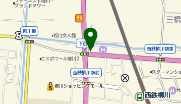柳川観光タクシーの地図画像