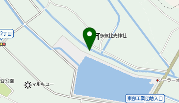 篠津の桜堤の地図画像