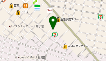 李暁七麻辣湯 新小岩店の地図画像