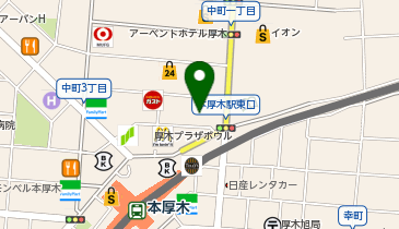 【4/3オープン】KINJI 本厚木店の地図画像