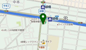 学生会館 ルリエクラ大阪緑橋の地図画像