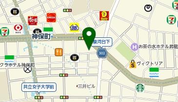三省堂書店 神田神保町本店の地図画像