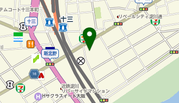 大阪市立 淀川図書館の地図画像