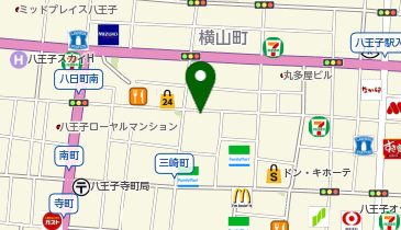 八王子商店の地図画像