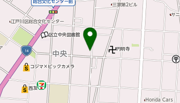 江戸川区児童相談所 はあとポートの地図画像