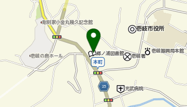 壱岐市立郷ノ浦図書館の地図画像