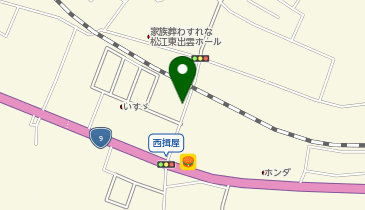【4/18オープン】ケイスマイル松江店の地図画像