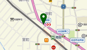 【4/17オープン】阪急オアシスマルシェ 池田駅前店の地図画像