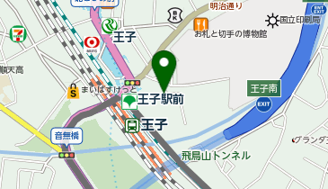 namco 王子サンスクエア店の地図画像