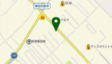 【4/21オープン】ローストチキン専門店 鳥周 防府新田店の地図画像