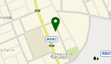 白鶏舎 厚別南店の地図画像