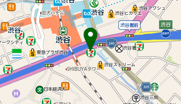【4/18オープン】Cafe Renoir 渋谷東口駅前店の地図画像