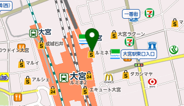 【4/23オープン】GEORGE'S エキュート大宮の地図画像
