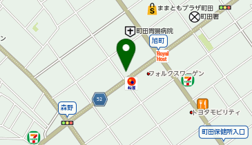 喫茶 花の地図画像