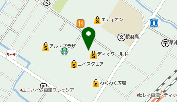 うどんの祥かな泉 アルプラザ草津店の地図画像