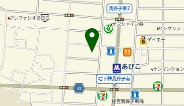【4/25オープン】イオンタウンあびこ駅前の地図画像