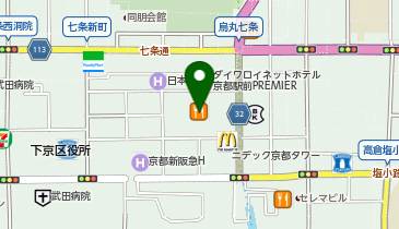 【4/24オープン】ニューワクラ 京都ヨドバシ店の地図画像