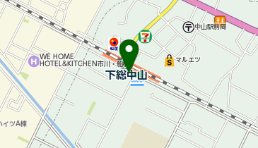 【4/26オープン】にしだ場 下総中山店の地図画像