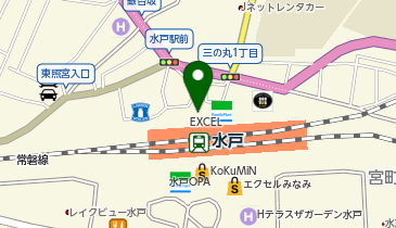 水戸観光案内所の地図画像