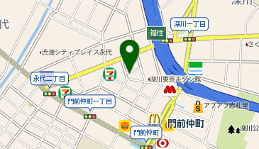 完璧麦酒飯店 門前仲町の地図画像