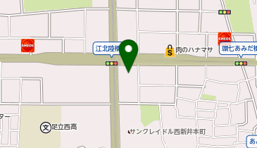 イエローハット 西新井店の地図画像