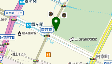 日比谷公園かもめの広場の地図画像