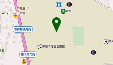 育徳園心字池(三四郎池)の地図画像