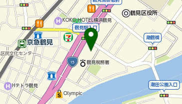 横浜銀行 鶴見支店の地図画像